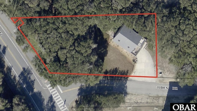 100 Tides Dr Lot 1, Duck, NC 27949 - map / location featuring property boundaries highlighted