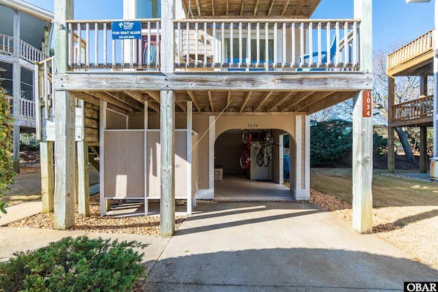 exterior space with driveway