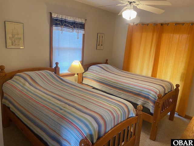 58221 Liberator Way Lot 1-3, Hatteras, NC 27943 - carpeted bedroom featuring a ceiling fan