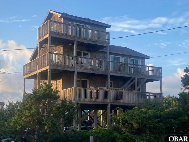 58221 Liberator Way Lot 1-3, Hatteras, NC 27943 - back of property featuring a balcony