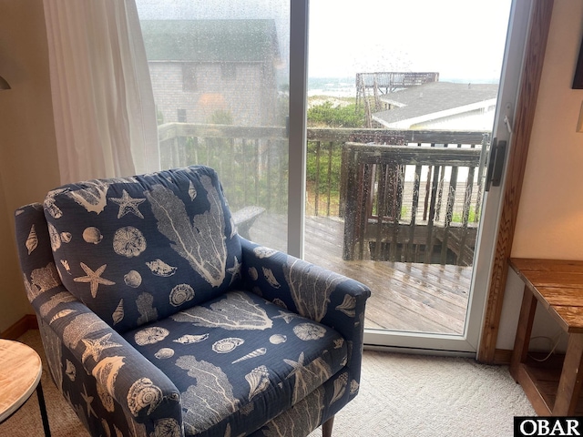 58221 Liberator Way Lot 1-3, Hatteras, NC 27943 - sitting room with carpet floors