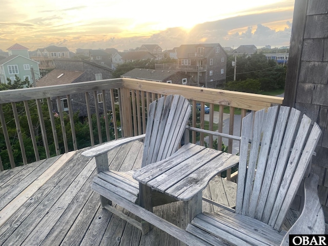 58221 Liberator Way Lot 1-3, Hatteras, NC 27943 - wooden terrace featuring a residential view