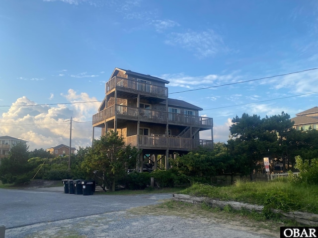 58221 Liberator Way Lot 1-3, Hatteras, NC 27943 - rear view of house with a balcony