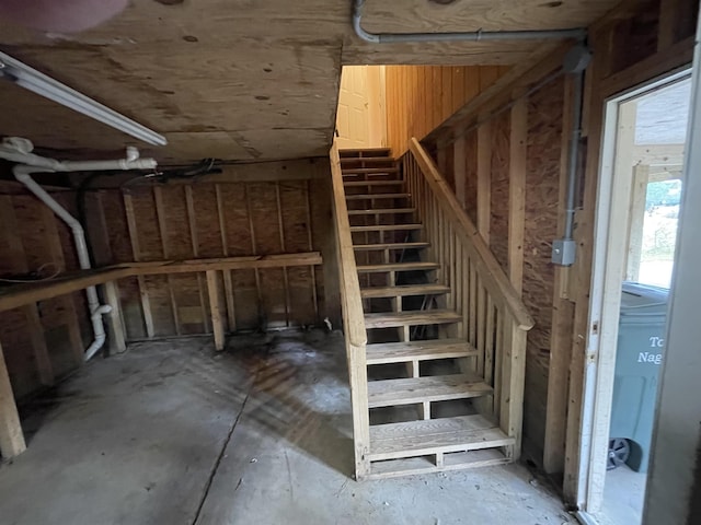 view of basement