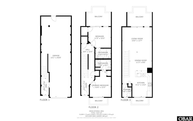 1107 Cambridge Rd Unit 305-F, Kill Devil Hills, NC 27948 - floor plan / room layout