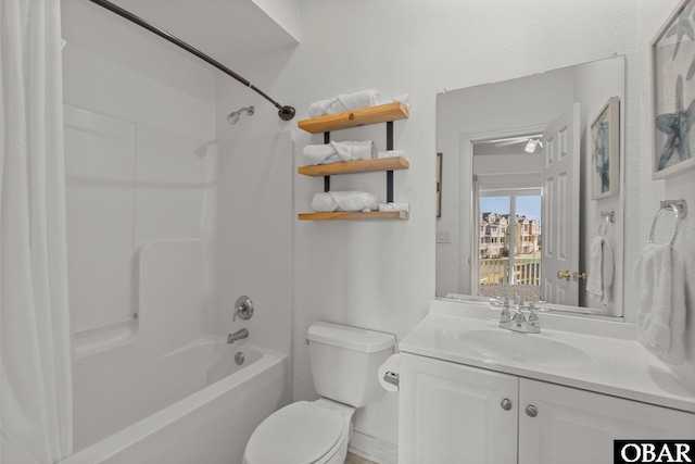 1107 Cambridge Rd Unit 305-F, Kill Devil Hills, NC 27948 - full bath featuring toilet, shower / bath combination, and vanity