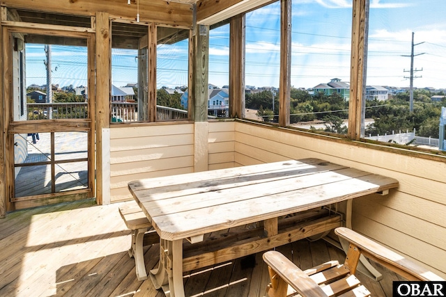 sunroom featuring a healthy amount of sunlight