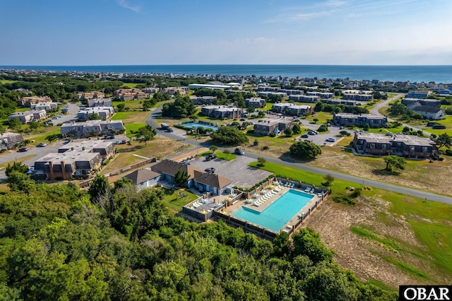 3002 Seahorse Ct Unit 3002, Kitty Hawk, NC 27949 - bird's eye view of a pool area and a large body of water