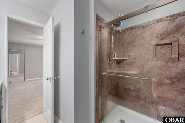 3002 Seahorse Ct Unit 3002, Kitty Hawk, NC 27949 - full bath with a shower stall and baseboards