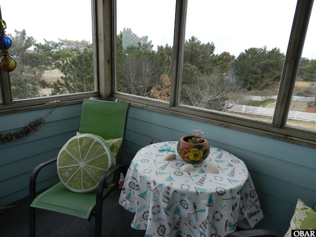 sunroom featuring a wealth of natural light