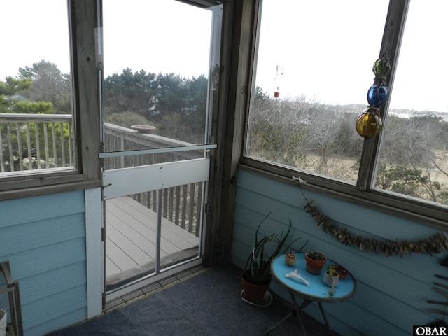 sunroom with a wealth of natural light