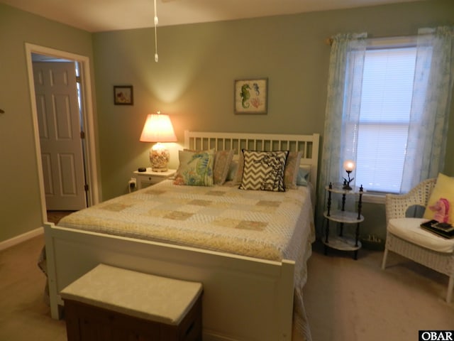 bedroom featuring carpet flooring