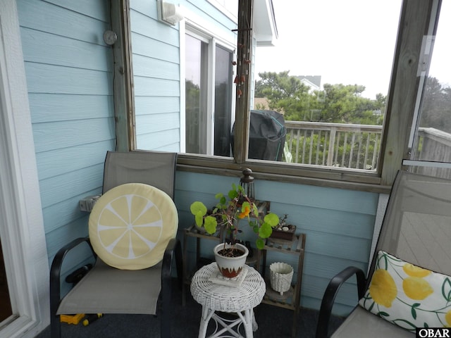 balcony featuring grilling area