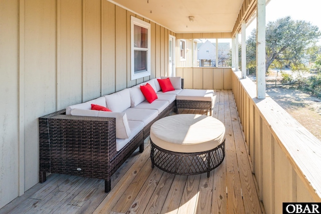 balcony with an outdoor living space