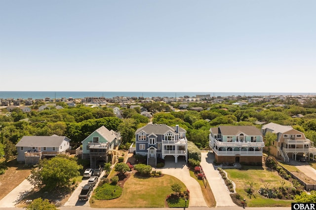 4311 S Hesperides Dr Lot # 55, Nags Head, NC 27959 - birds eye view of property with a water view
