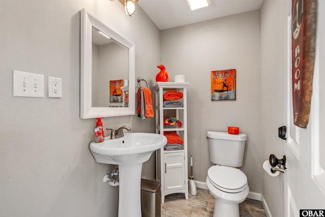 4311 S Hesperides Dr Lot # 55, Nags Head, NC 27959 - half bath featuring toilet and baseboards
