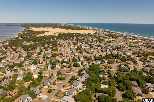 4311 S Hesperides Dr Lot # 55, Nags Head, NC 27959 - birds eye view of property featuring a water view and a beach view