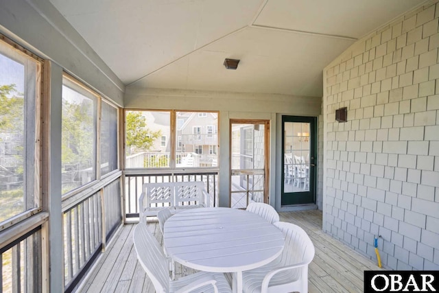 view of sunroom / solarium