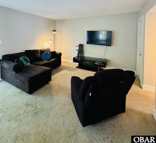 25 Croatan Ct Unit 25, Manteo, NC 27954 - living room with carpet and baseboards