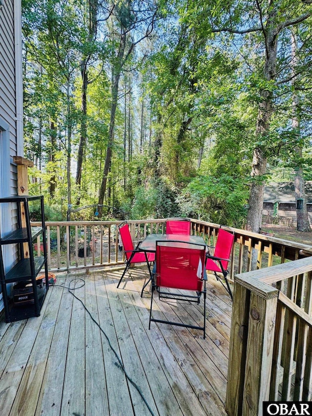 25 Croatan Ct Unit 25, Manteo, NC 27954 - deck featuring outdoor dining space