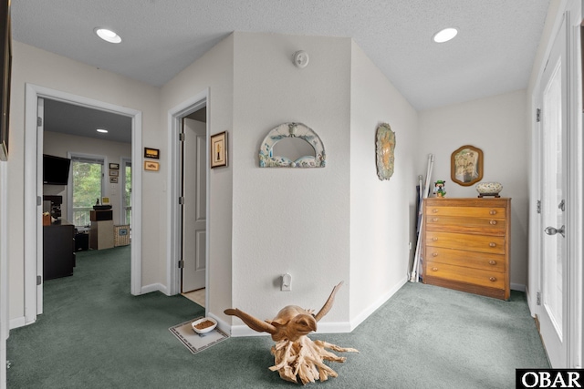 409 W Raceview Ct Lot # 35, Nags Head, NC 27959 - hallway featuring carpet flooring and recessed lighting