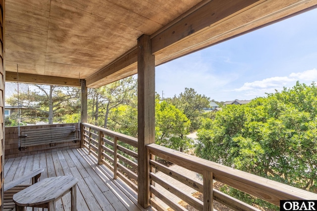 view of wooden terrace