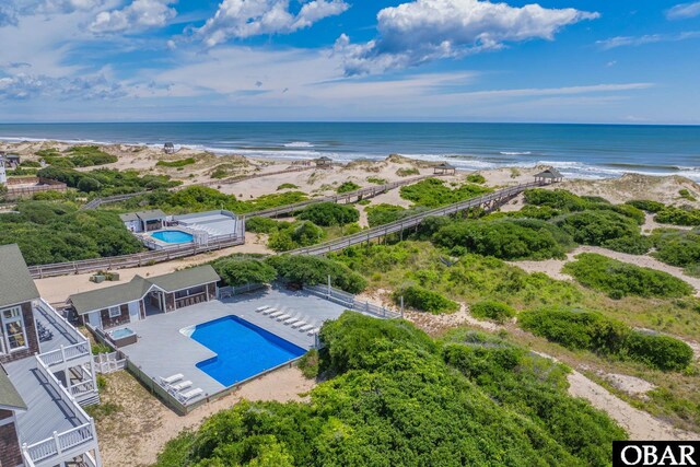 1459 Ocean Pearl Rd Lot 2, 3A, 3B, Corolla, NC 27927 - bird's eye view of a pool area and expansive coastline