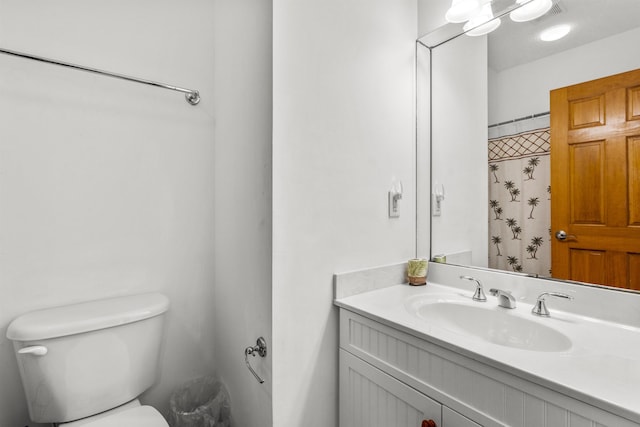 670 Hunt Club Dr Lot 194, Corolla, NC 27927 - full bath with vanity, toilet, and a shower with shower curtain