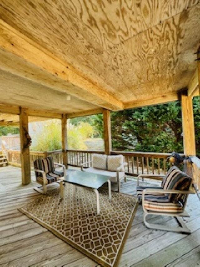 290 Hillcrest Dr Lot 22, Southern Shores, NC 27949 - deck with outdoor lounge area