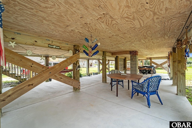 57194 M V Australia Ln, Hatteras, NC 27943 - view of patio / terrace featuring outdoor dining area and stairway