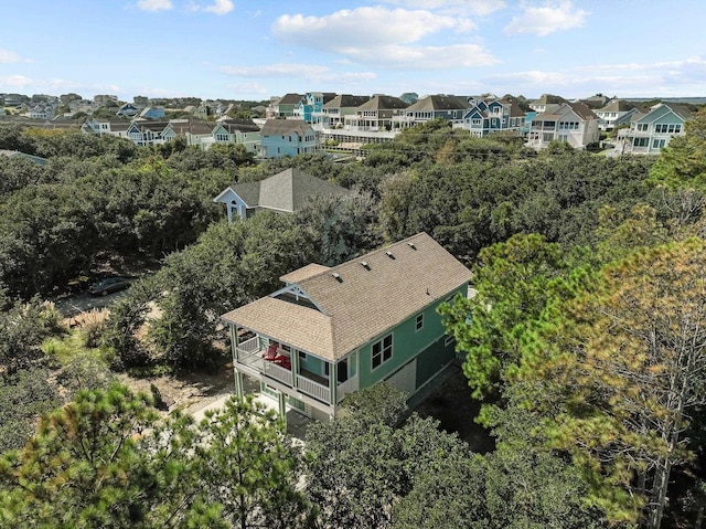 aerial view featuring a residential view