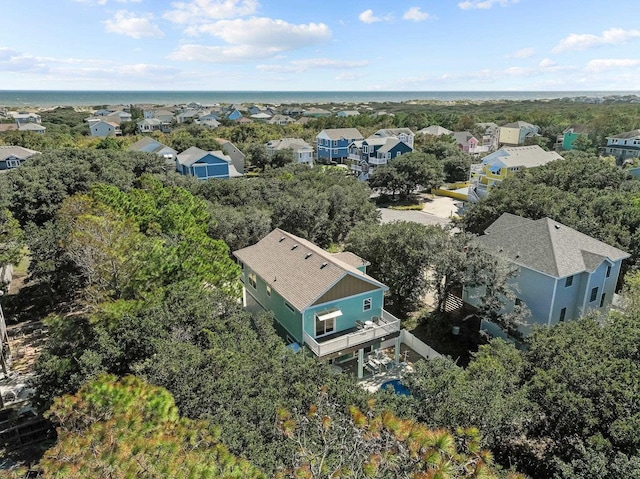 aerial view featuring a residential view