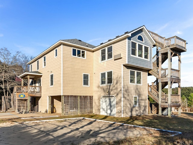 exterior space with stairs