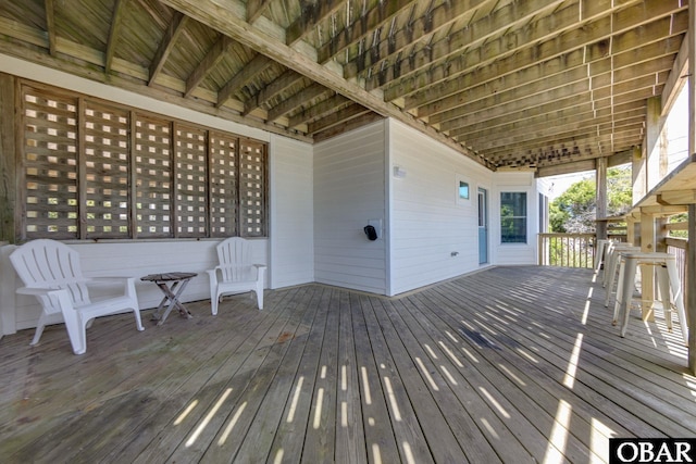 25245 Island Pines Dr Lot 6, Waves, NC 27982 - view of wooden terrace