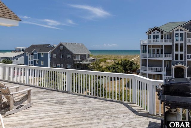 25245 Island Pines Dr Lot 6, Waves, NC 27982 - wooden terrace with a water view