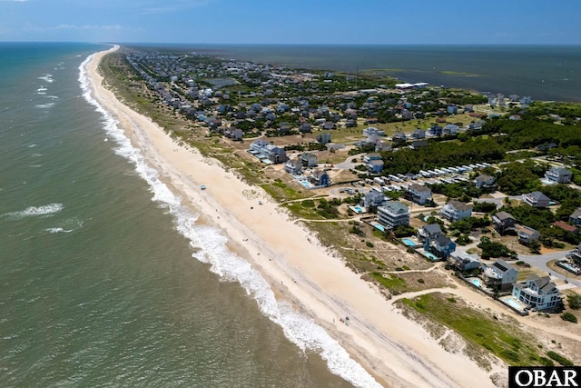 25245 Island Pines Dr Lot 6, Waves, NC 27982 - drone / aerial view with a beach view and a water view