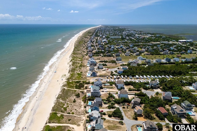 25245 Island Pines Dr Lot 6, Waves, NC 27982 - drone / aerial view featuring a water view and a view of the beach