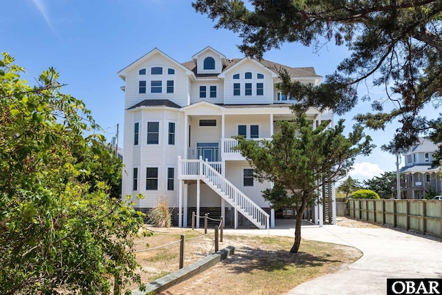 25245 Island Pines Dr Lot 6, Waves, NC 27982 - exterior space featuring fence and stairs