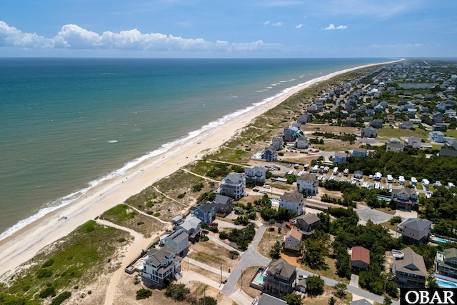 25245 Island Pines Dr Lot 6, Waves, NC 27982 - drone / aerial view with a beach view and a water view