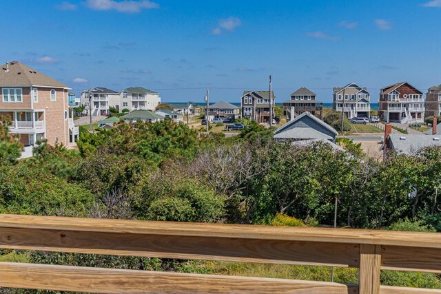 water view featuring a residential view