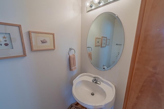 bathroom with a sink