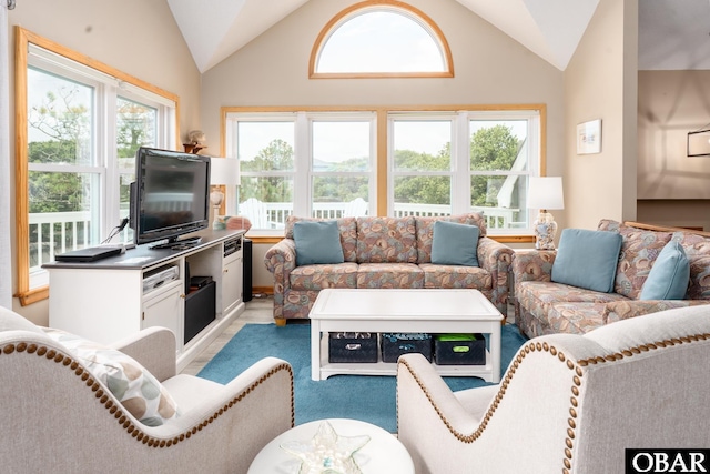 1133 Payson St Lot 120, Corolla, NC 27927 - living area with vaulted ceiling