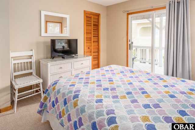 1133 Payson St Lot 120, Corolla, NC 27927 - bedroom featuring access to exterior and carpet flooring