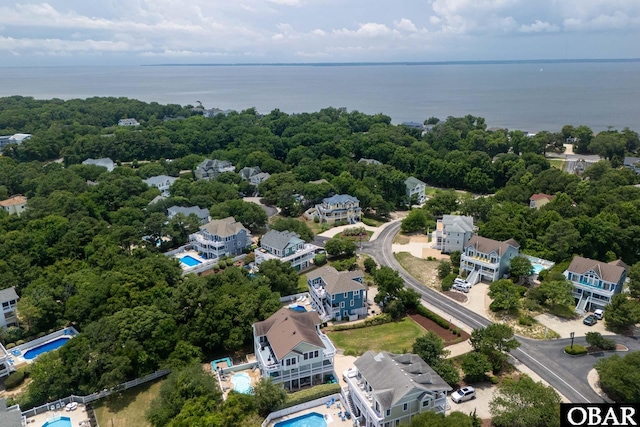117 Four Seasons Ln Lot 12, Duck, NC 27949 - bird's eye view of a pool area and a nearby body of water