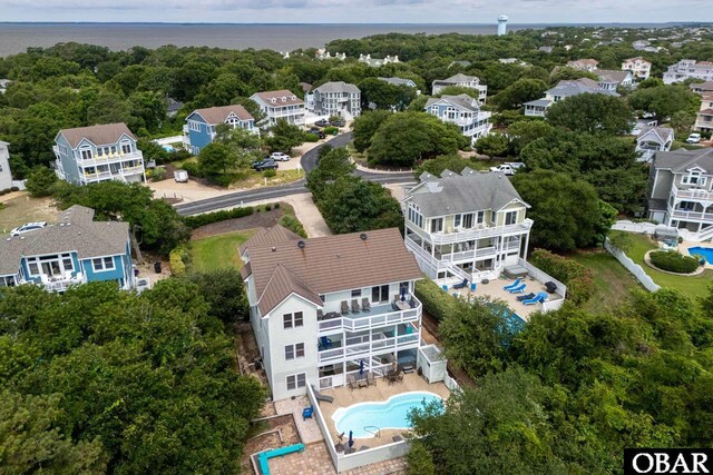 117 Four Seasons Ln Lot 12, Duck, NC 27949 - aerial perspective of suburban area with a pool area