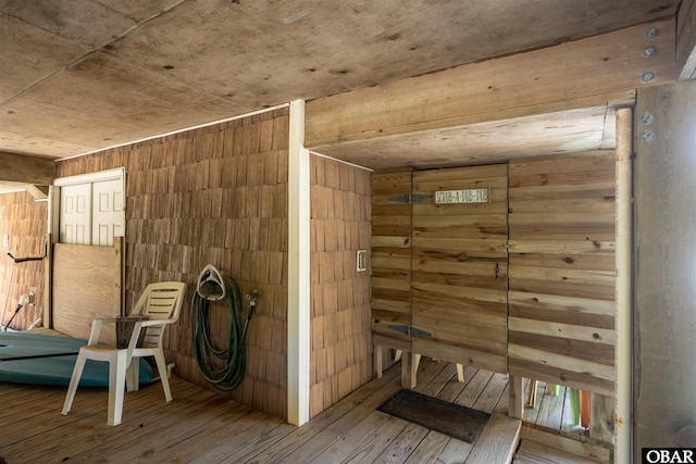 2319 Carova Rd Lot # 22, Corolla, NC 27927 - sauna featuring hardwood / wood-style floors and wooden walls