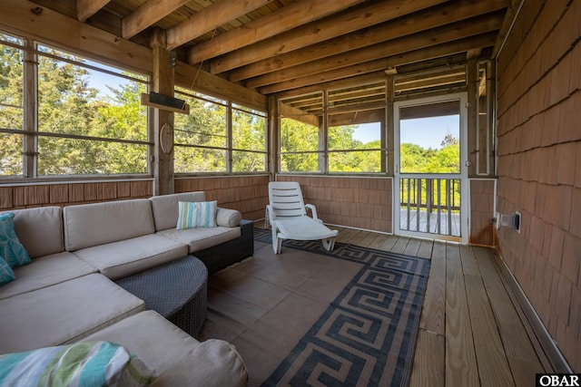 2319 Carova Rd Lot # 22, Corolla, NC 27927 - sunroom / solarium featuring an outdoor hangout area