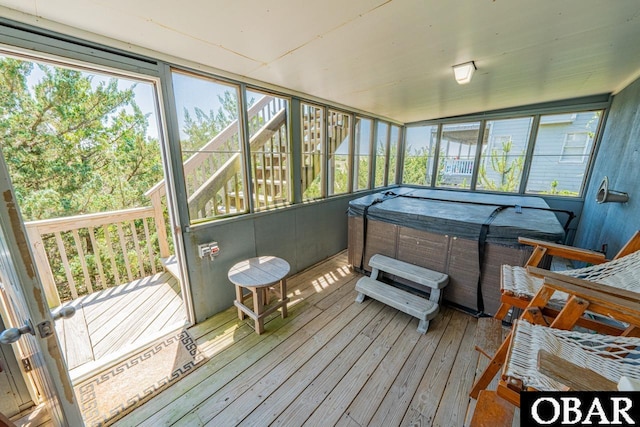 26509 Colony Dr Lot 6, Salvo, NC 27972 - sunroom / solarium with a hot tub
