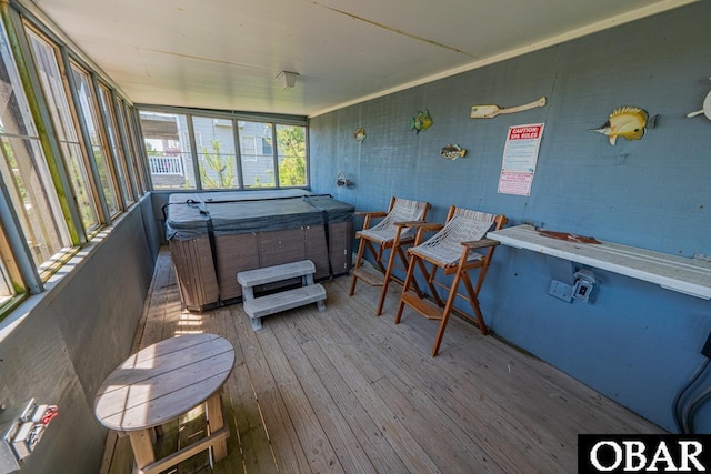 26509 Colony Dr Lot 6, Salvo, NC 27972 - sunroom / solarium with a hot tub