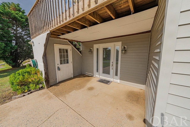 view of patio / terrace with a balcony